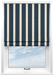 The British Stripe Co. Henry, Polzeath No.1 - Twist&Fit Roman Blind